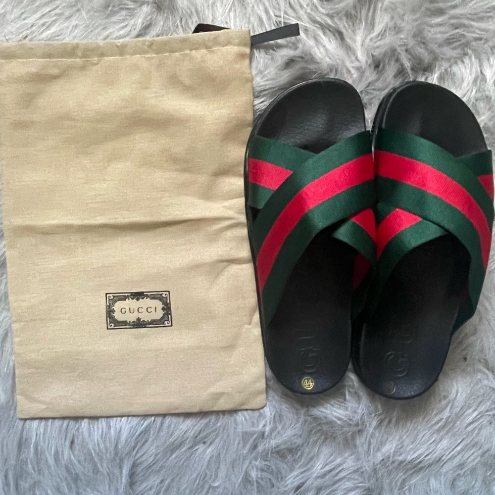 -gucci slides ribbons